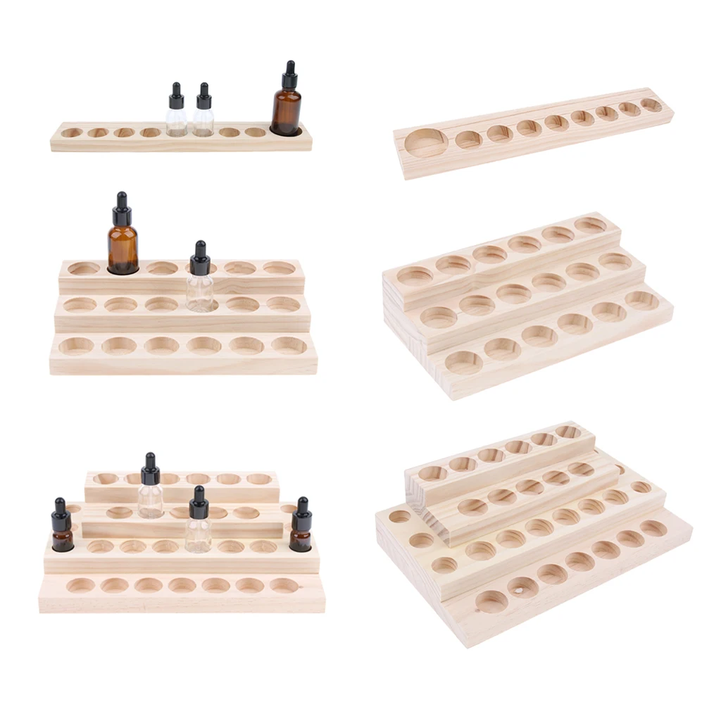 Дерева эфирное масло дисплей стойки держателя для организованного хранения