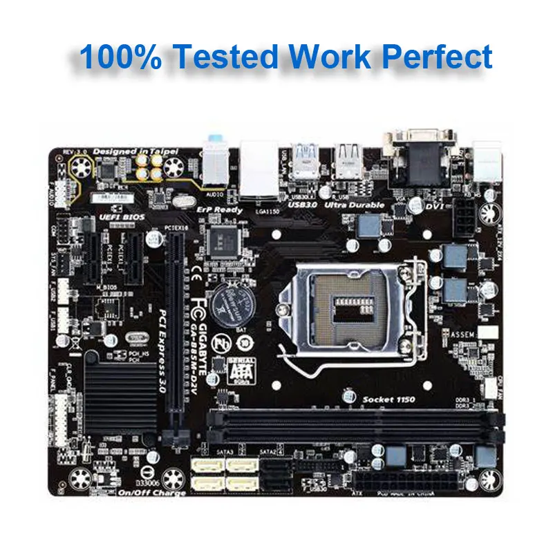 Gigabyte GA B85M D2V Intel Core i5 4460S 100% оригинальная материнская плата LGA 1150 DDR3 16G B85 настольная