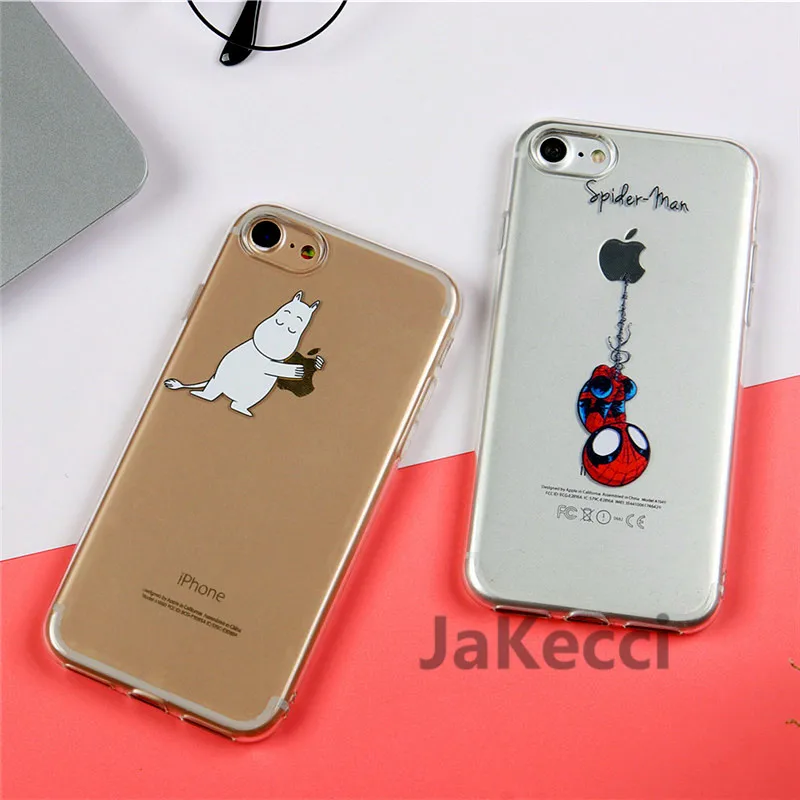 Милый мультяшный чехол для телефона для iPhone 11 Pro Max 6 6s 7 8 plus X Xr Xs Max 5S se силиконовый мягкий ТПУ чехол s для iPhone 7 забавные чехлы