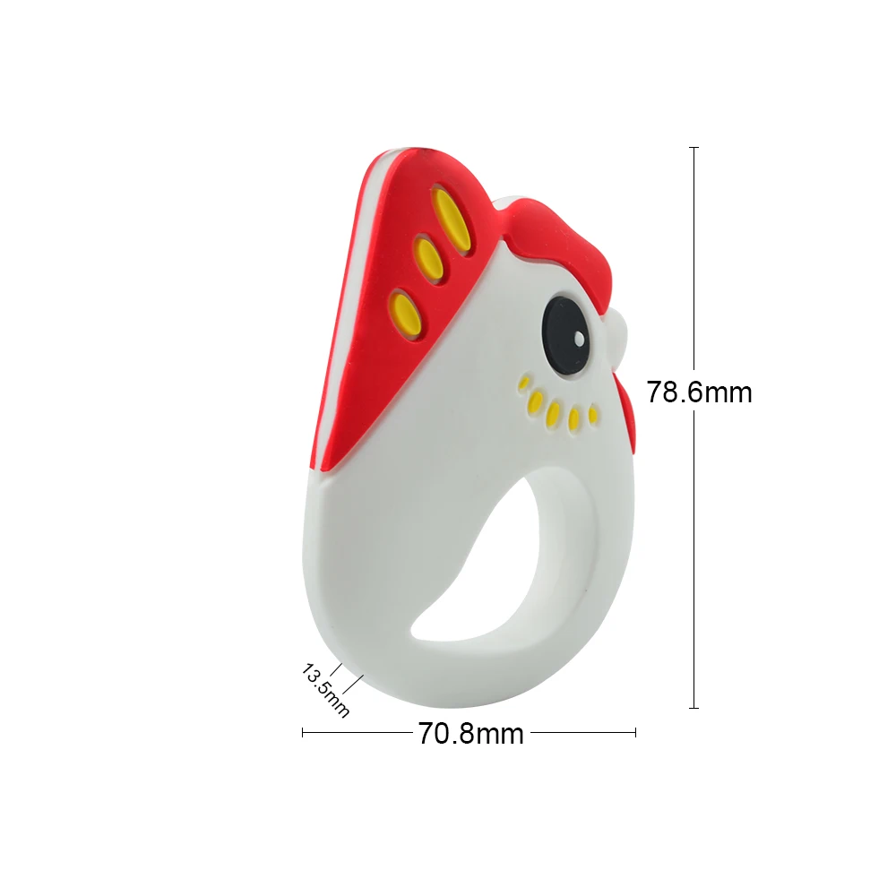 LOFCA-mordedores de silicona para beb&eacute;, cadena de chupete de dibujos animados, sin BPA, Grado Alimenticio, juguetes de dentici&oacute;n para beb&eacute;, DIY-1