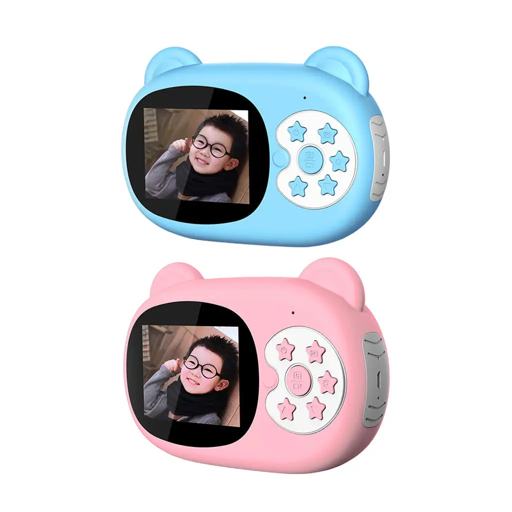 

Toy Camera Kid 1080P Anti Drop Photo Paper Picture 2.4inch Screen Small for Christmas