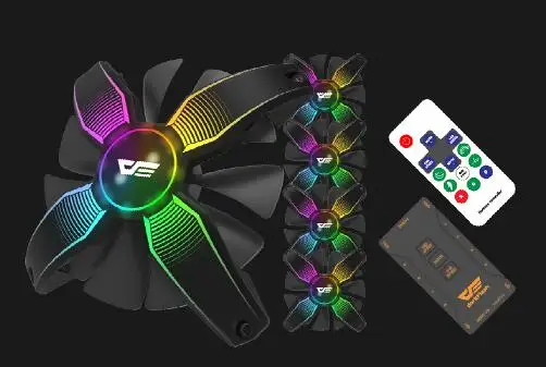 Чехол для компьютера darkflash Aigo вентилятор RGB настраиваемый светодиодный скорость