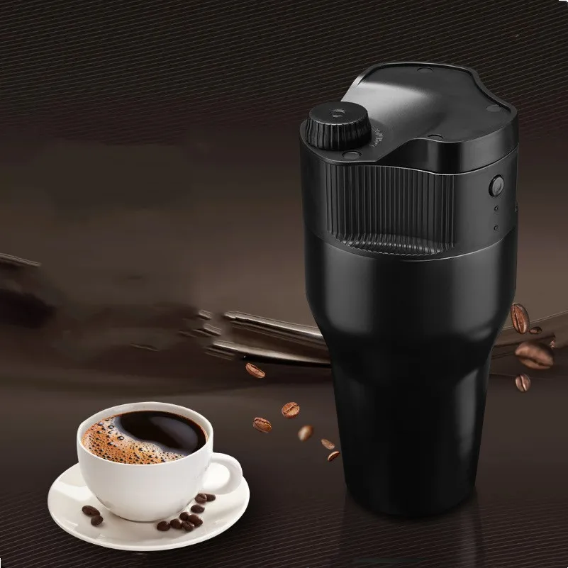 USB charging car coffee machine, capsule&powder dual-purpose, electric travel/car/outdoor portable coffee machine K-Cup