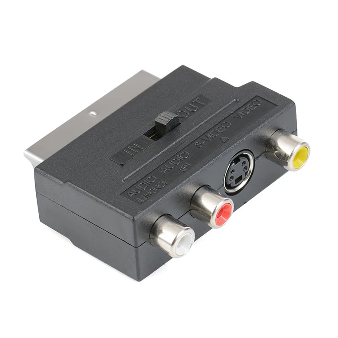 Адаптер RGB Scart на 3 RCA S Video Композитный AV TV Audio для видео DVD рекордера телевизора