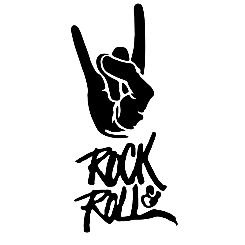 

A-0121 Personality Rock Gesture Modeling Car Stickers PVC Fashion Auto Window Bumper Sunscreen Waterproof Self-adhesive Decals