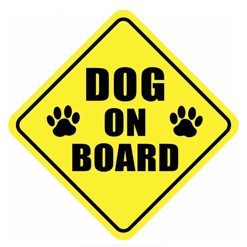 

Warning Dog on Board Car Sticker Vinyl Sunscreen Car Window Car Styling Accessories Decorative Waterproof PVC 15cm*15cm