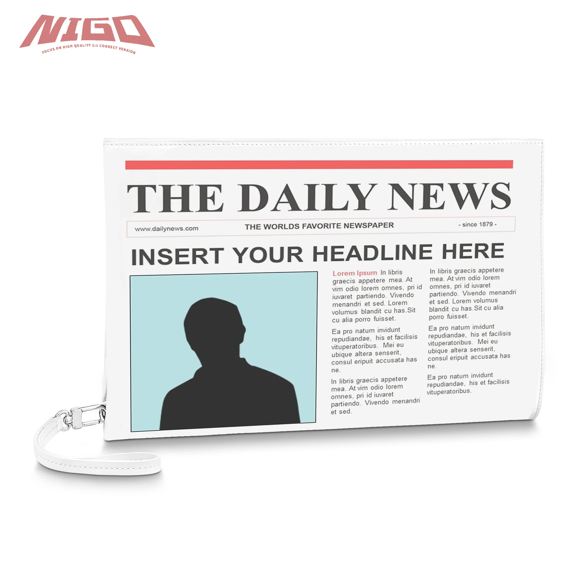 

NIGO 21ss Сумка-клатч для газет # nigo5645