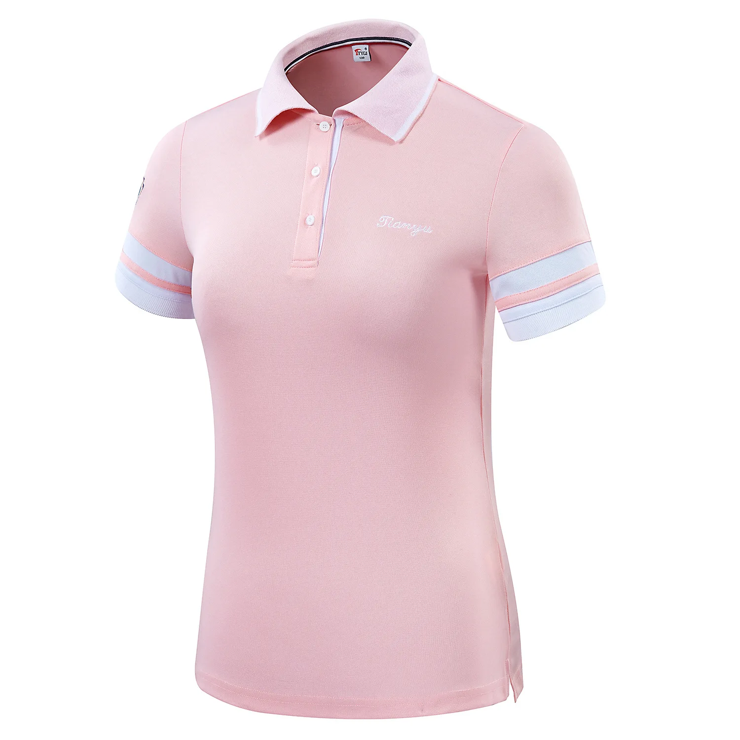 TTYGJ  Ladies Golf Clothing  Golf Clothes Short Sleeve Slim Breathable Shirts Dry Fit Soft Golf Sportswear