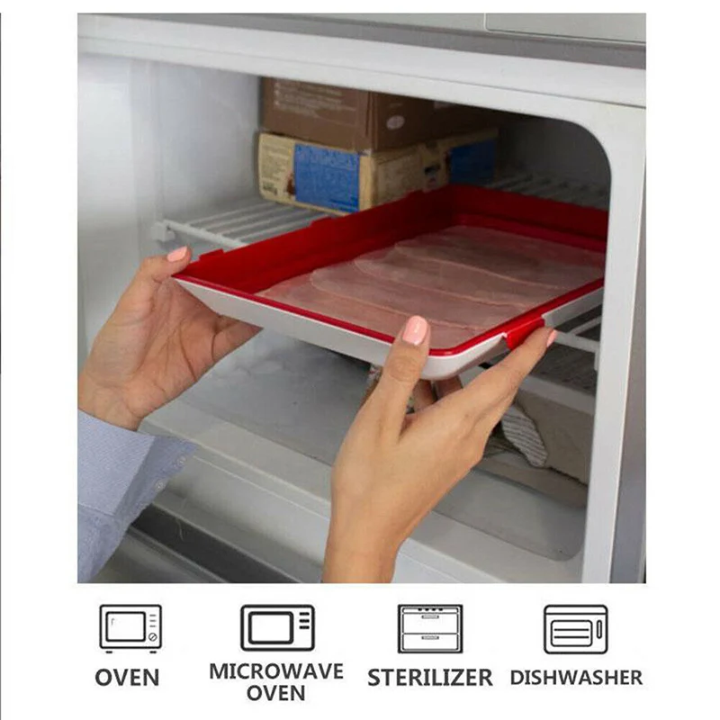 Uarter Clever Tray Creative Food Plastic Preservation Storage Kitchen Container | Дом и сад