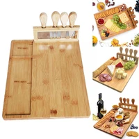 1 set eco friendly removable reusable safe complete shovel cooking boards fork cheese cutting boards knives cheese kitchen u4c7