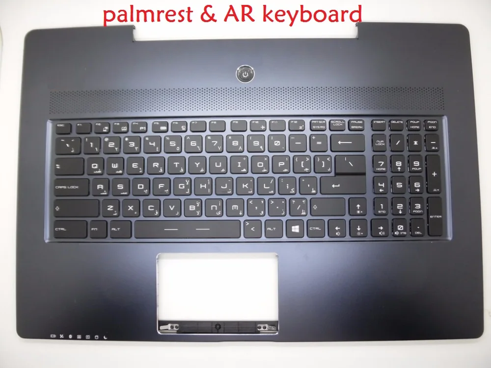 US AR GR Palmrest&Keyboard For MSI GS72 V143422BK1 V143422BK2 E2P-77105XX-CG0 307772C417B62 V143422AK1 771C413CG0 Arabia German