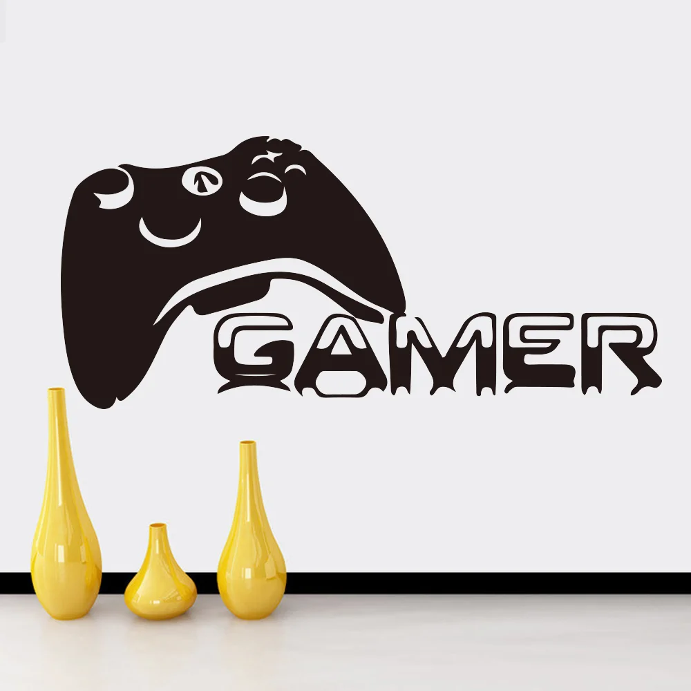Большая игровая консоль Настенная Наклейка для мальчика комната геймеров время
