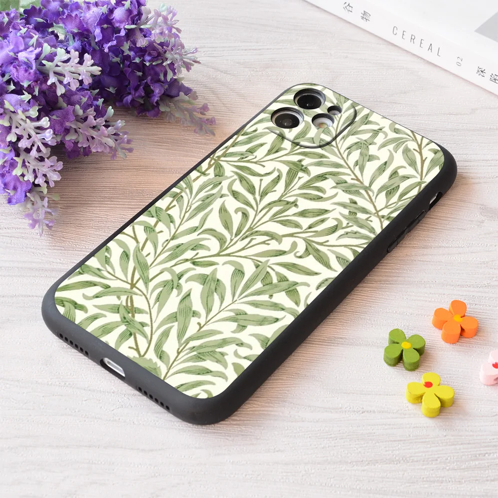 

For iPhone Willow Bough By William Morris Print Soft Matt Apple Case