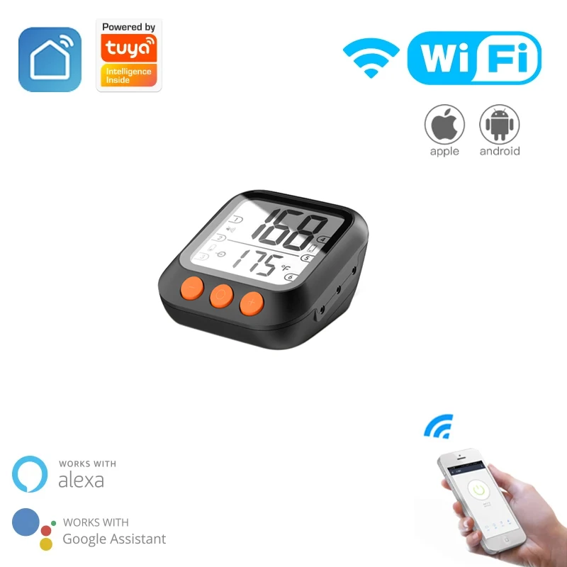 

Беспроводной термометр для мяса Tuya, Bluetooth 5,0, с двойным зондом