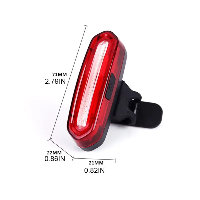 

High Brightness Bike Rear Light USB Powerful LED Bicycle Warning Tail Light