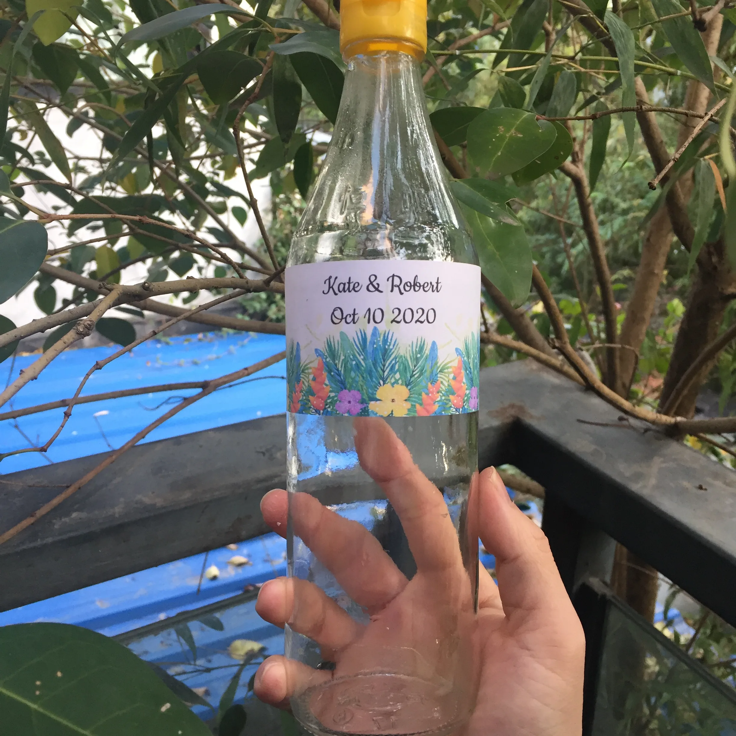 20 штук на заказ свадебные наклейки бутылки с водой персонализированные этикетки