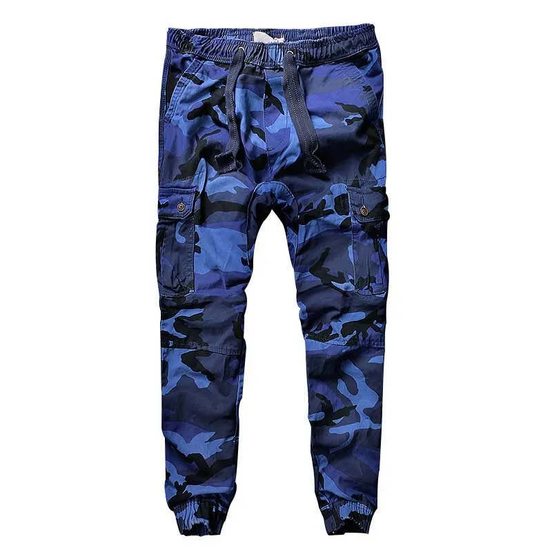 Брюки-карго мужские камуфляжные модные повседневные хлопковые свободные