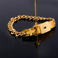jewelry bracelet necklace couple sets women men heart shape concentric lock key titanium steel stainless steel golden gift