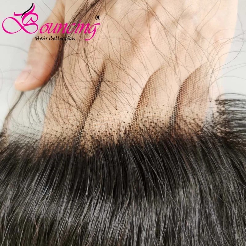 

Bouncing Straight 5X5 HD Lace Closure Transparent 4x4 Closure Brazilian Remy Human Hair Closure With Baby Hair 10-22Inch