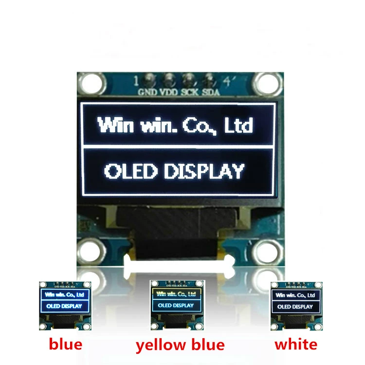 Новый 0 96 дюймовый IIC Серийный белый/синий/желтый oled дисплей модуль 128X64 I2C SSD1306 12864