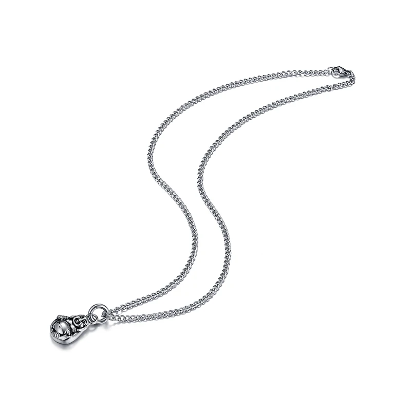 Кулон Будды ожерелье с звеньями Цепи винтажный китайский стиль кулон женский