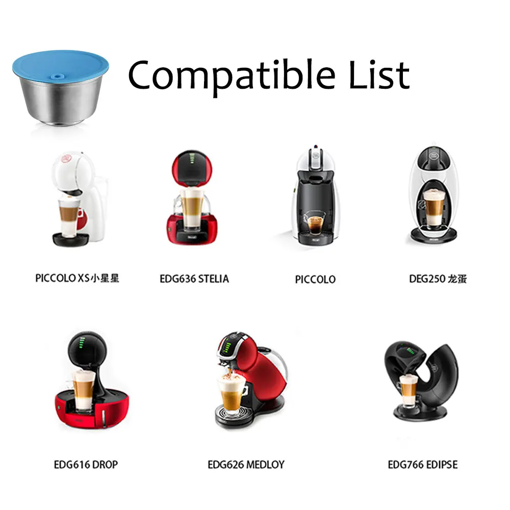 

Update Crema Coffee Capsule for Nacafe Dolce Gusto Coffee Capsule Reusbale Stainless Steel Coffee Filter for Piccolo XS Maker