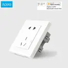 Aqara умная настенная розетка Zigbee Wi-Fi пульт дистанционного управления беспроводной переключатель работа для набора умного дома приложение настенная коробка