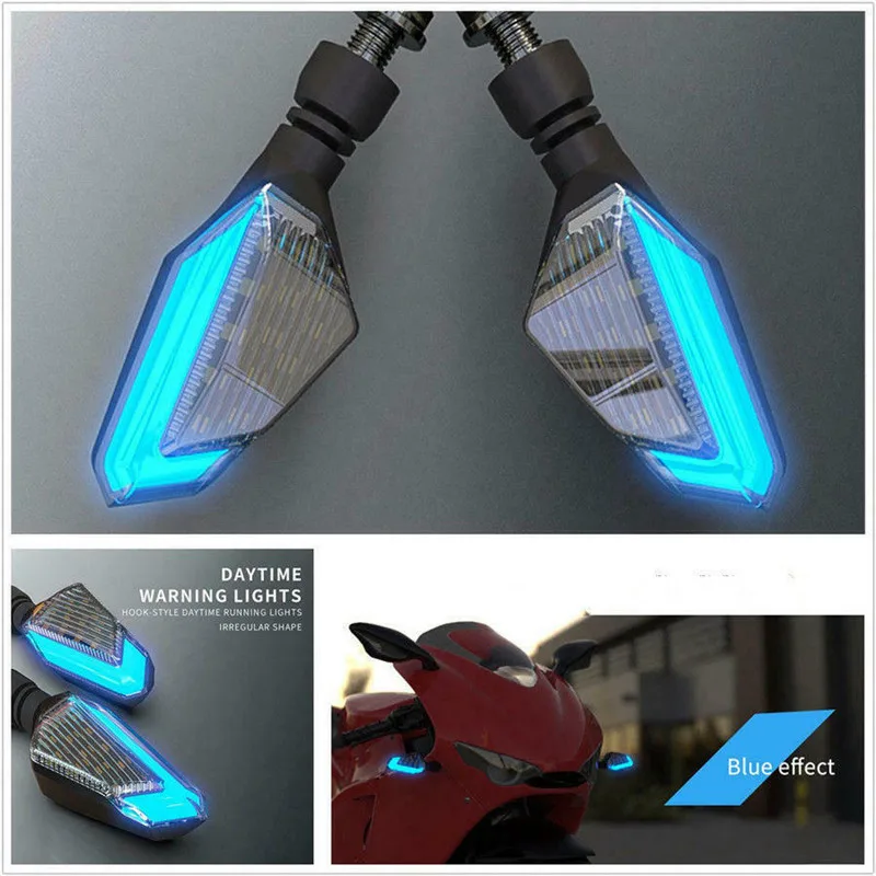 2 мигалки мотоциклетные светодиодные сигнальные огни для Cruiser Honda Kawasaki BMW Yamaha