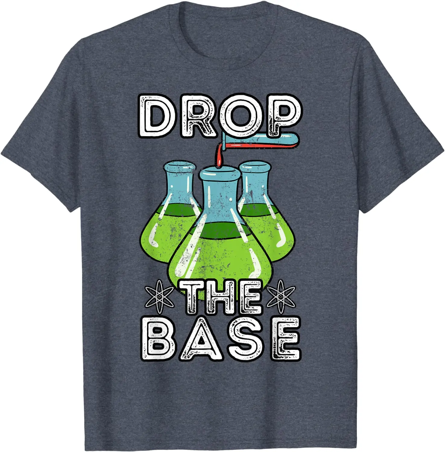 

2021 Summer Men's T-shirt Chemistry Research Drop The Base Printing High-quality Casual Cotton Loose All-match Men's Clothing