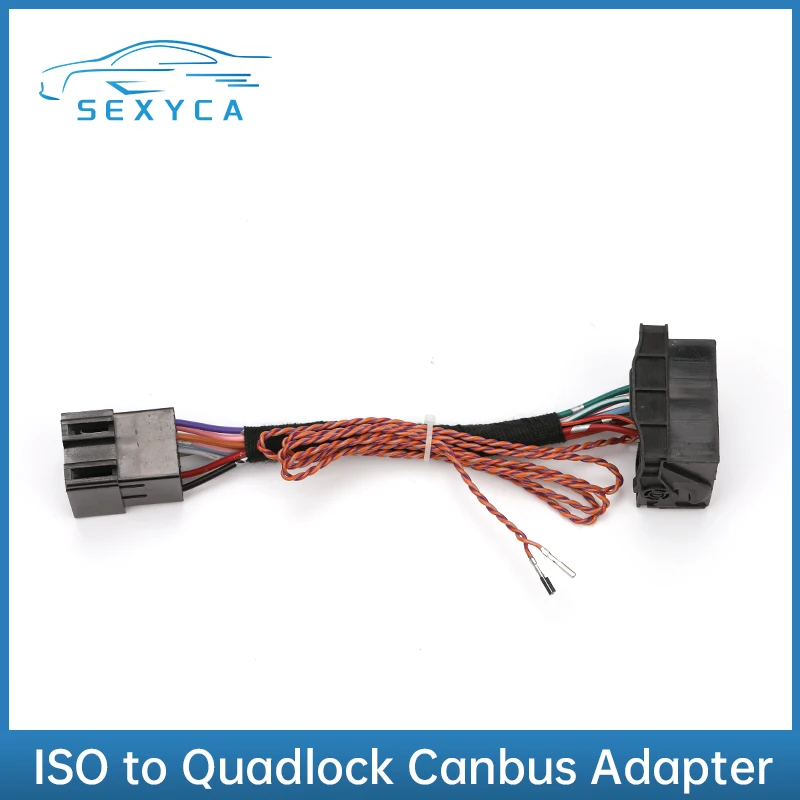 

ISO To Quadlock Canbus Adapter Conversion Cable for VW Golf Jetta Polo Tiguan Passat CC RCD330 Plus RCD510 Upgrade