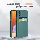 Чехол для телефона с отделением для карт для Samsung Galaxy A32 A52 A52s A72 A82 искусственный противоударный бампер для Samsung A 32 52 52s 72 82 чехол