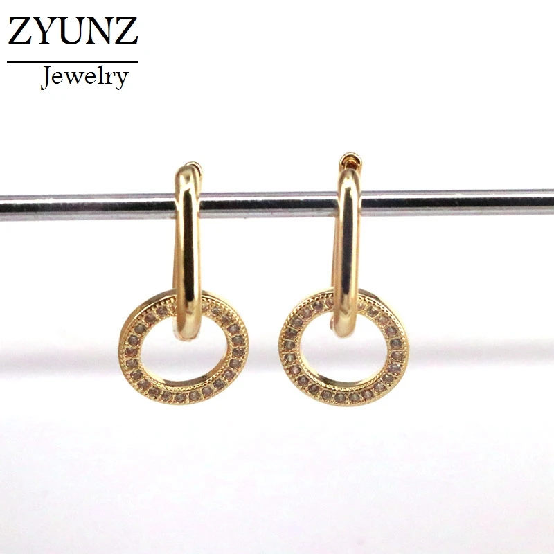 

5 Pairs, CZ Zirconia Drop Earrings for Woman Star Circle Heart Oval CZ Dangle Earrings Jewelry