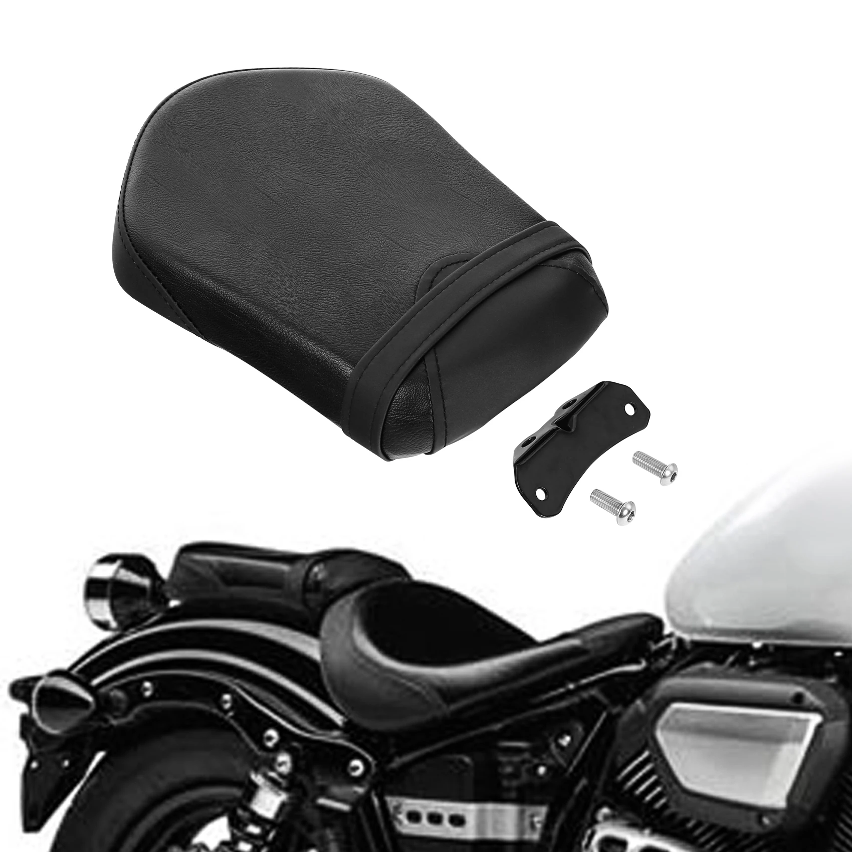 Черное заднее ПАССАЖИРСКОЕ СИДЕНЬЕ мотоцикла для Yamaha Bolt XV950 XV 950 R Spec 2014 2017 2016 15| |