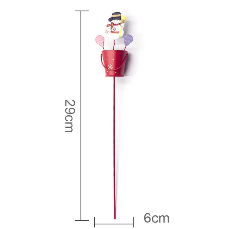 Упаковка из 1 железный чайник/ведро вставные палочки Рождественский орнамент
