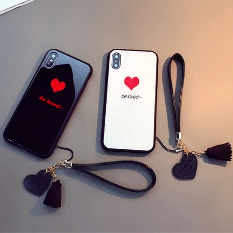 BONVAN для iPhone X XR XS Max 7 plus жесткий чехол из закаленного стекла 6 6S 8 Plus чехлы телефонов