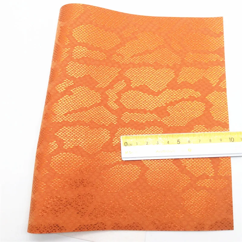 4 шт./компл. оранжевая блестящая виниловая ткань сочетающаяся с металлическим