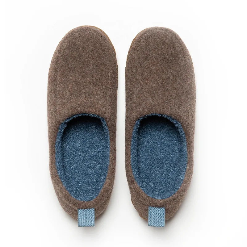 Зимние хлопковые тапочки новинка в японском стиле Домашняя мужская теплая обувь