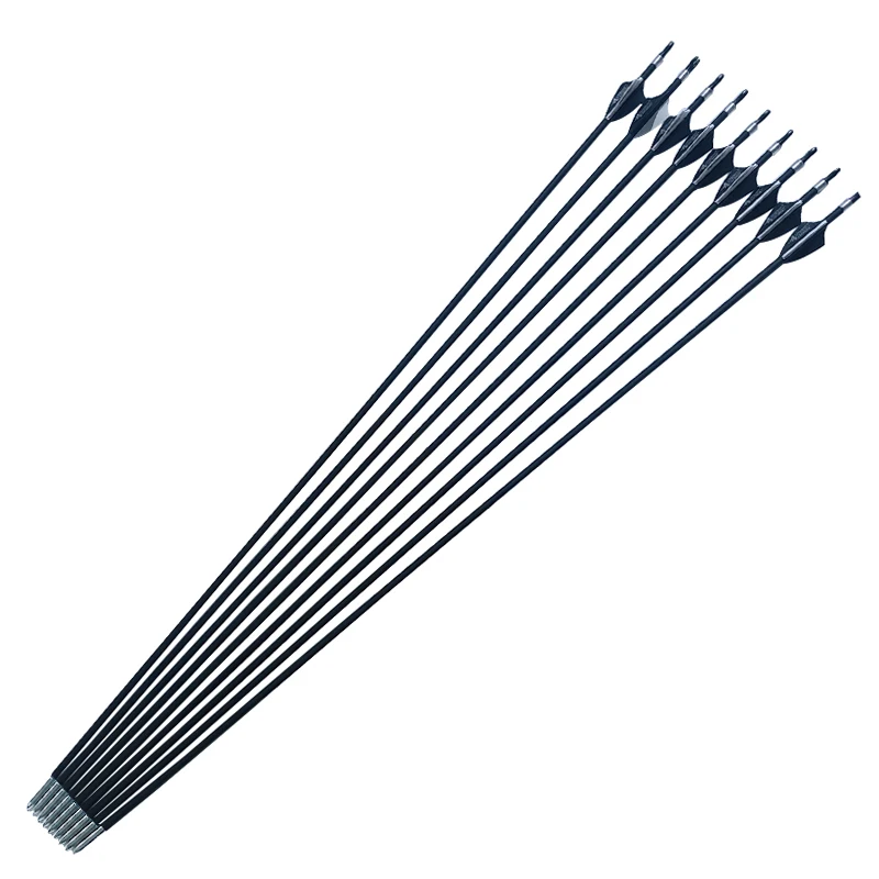 Стрелы из смеси Углерода 12 шт. стрелы для стрельбы лука id4 2 мм Spine800 пластиковые