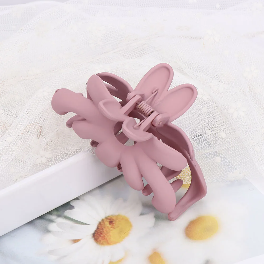 Модные женские заколки крабы для волос корейские акриловые с цветами Женские