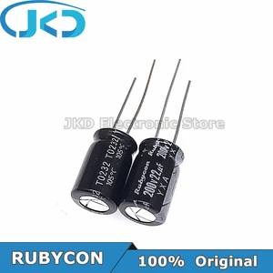 30pcs RUBYCON 22UF 200V 10*16mm 105℃ 22UF200V 200V22UF 10x16mm Aluminum Electrolytic Capacitor