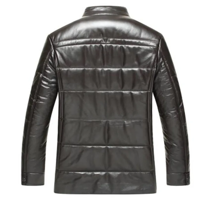 Куртка из натуральной кожи мужская шуба овчины натуральный мех норки меховой