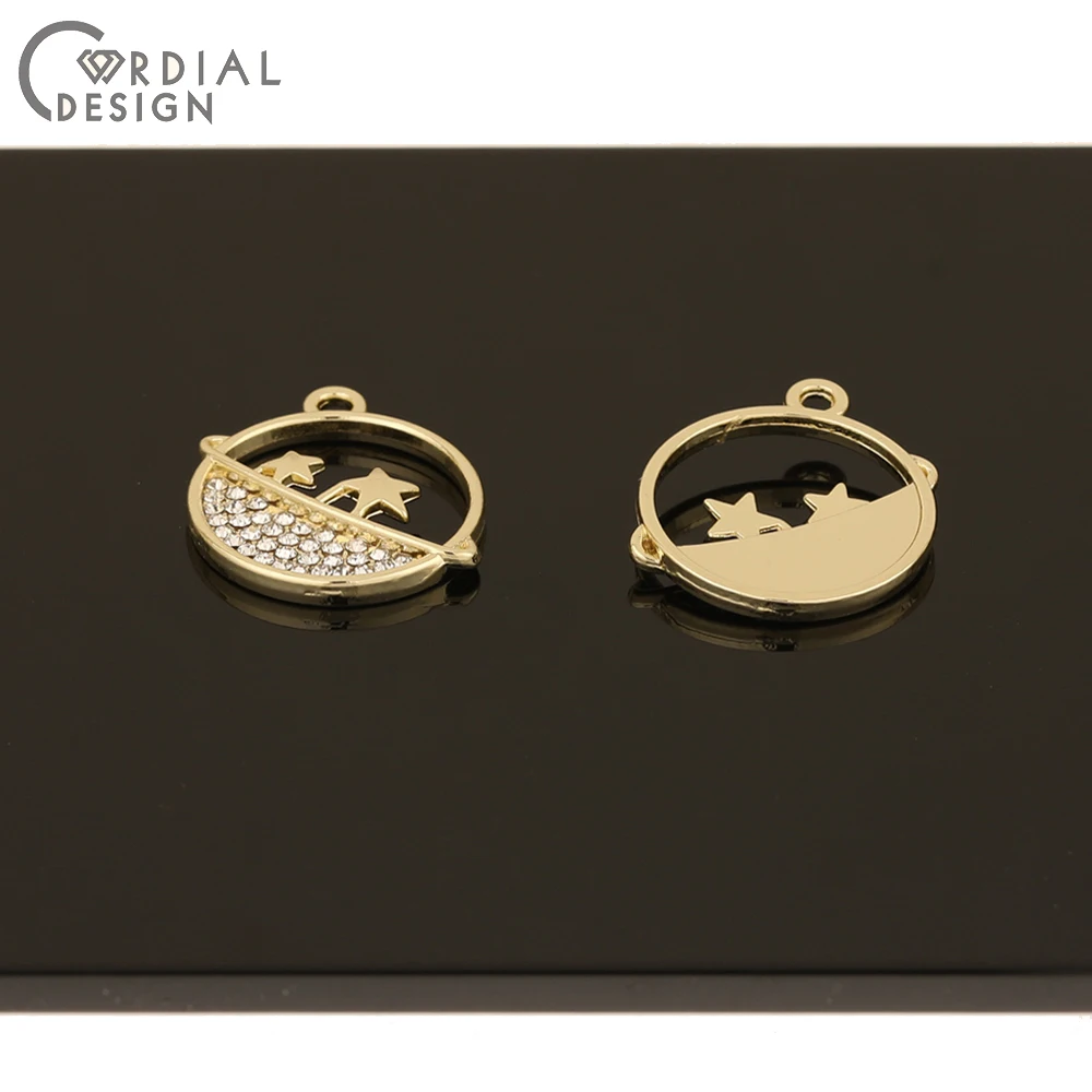 

Cordial Design 100Pcs 20*20MM Jewelry Accessories/Round Shapes/Jewelry Findings & Components/Rhinestone Pendants/DIY Charms