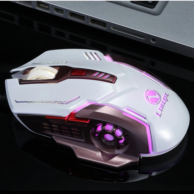 

NEW Gaming mouse gamer Wired Computer Mause Mice For Pro Gamer 2400 DPI 6 Buttons LED USB Optical mouse sem fio Drop Shipping