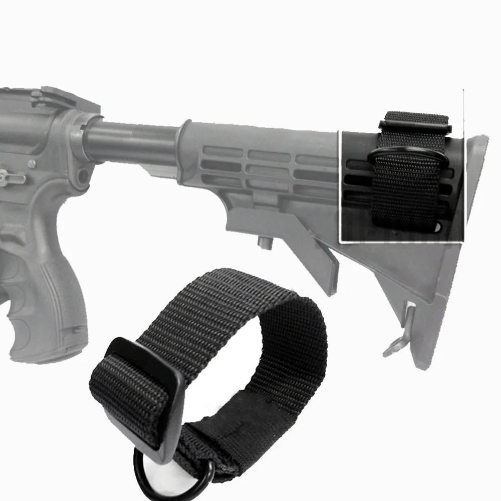 Тактическая Винтовка Airsoft Buttstock антабка адаптер ремня многофункциональные Охотничьи аксессуары военный Крепежный ремень пистолет веревка