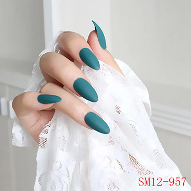 Маникюрные накладные ногти в форме балерины 24 шт.|Накладные ногти| |