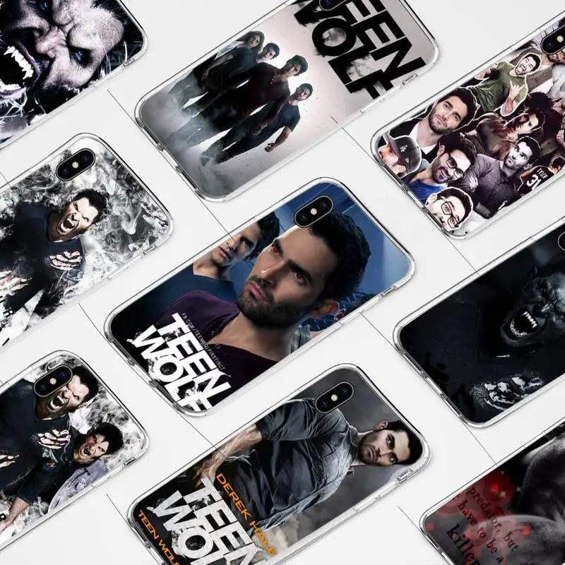 

TV Teen Wolf Derek Hale Phone Case for iphone 6s 7 8plus xr xs max 11 12 pro max mini funds clear