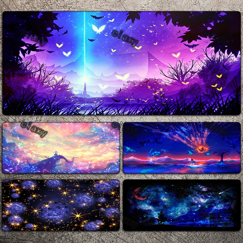 

Extended Space Night Pad Mouse Gamer Table For Pc Gamer Complete Cheap Computer Desk Mat Diy Accessories Anime Mousepad Deskmats