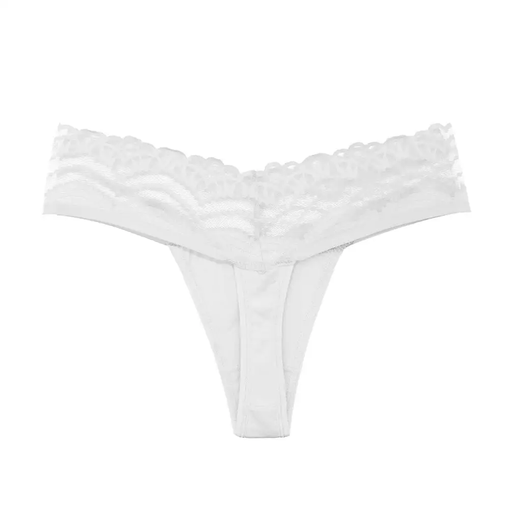 3 шт. размера плюс сексуальные кружевные хлопковые трусики танга с большой талией