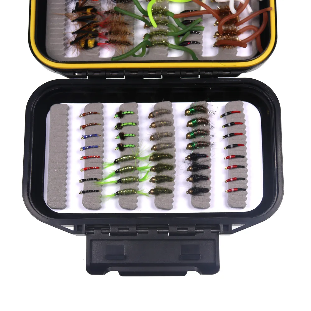 Набор рыболовных приманок Bimoo 80 шт. для ловли нахлыстом сухой/влажный камень