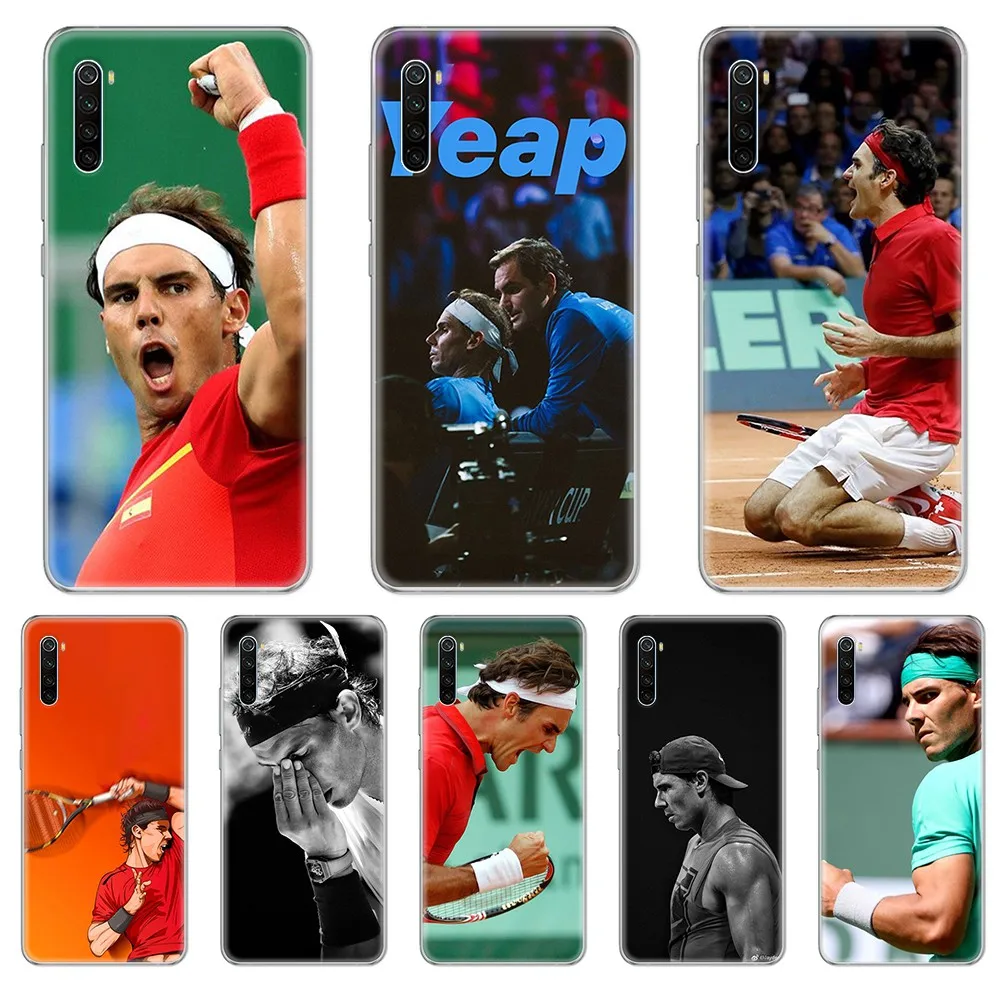 Прозрачный чехол бампер для телефона tennis Roger Federe Rafael Nadal xiaomi Redmi 3S 4A 5A 6A 5 Plus 4X 7 8 8a CC9